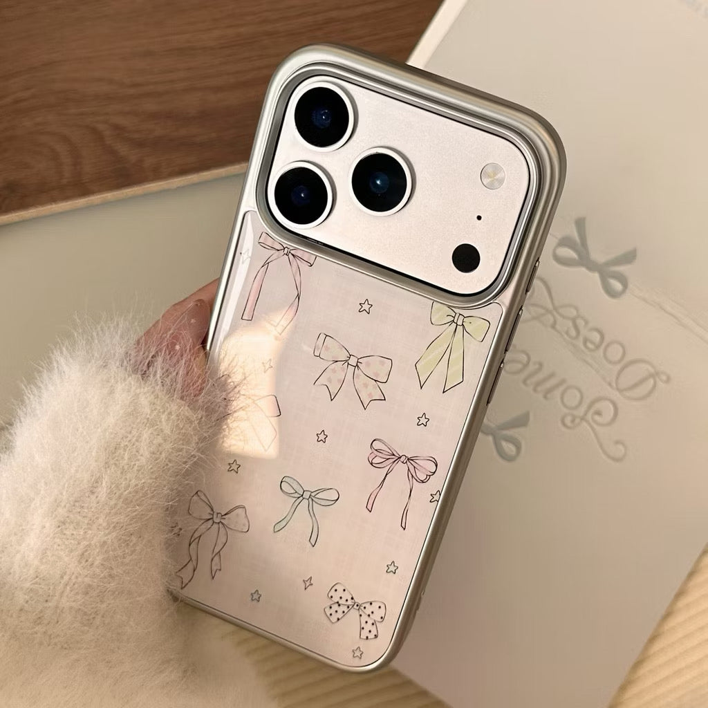 iPhone 13/14 - Ribbon Silver Frame Case
