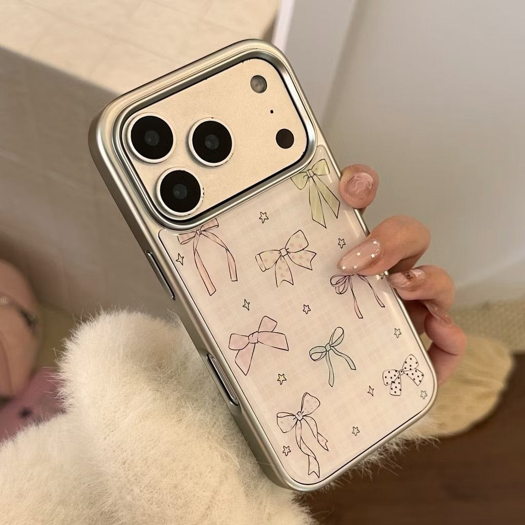 iPhone 13/14 - Ribbon Silver Frame Case