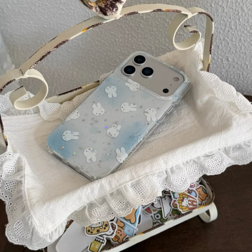 iPhone 16 - Miffy Glitter Case