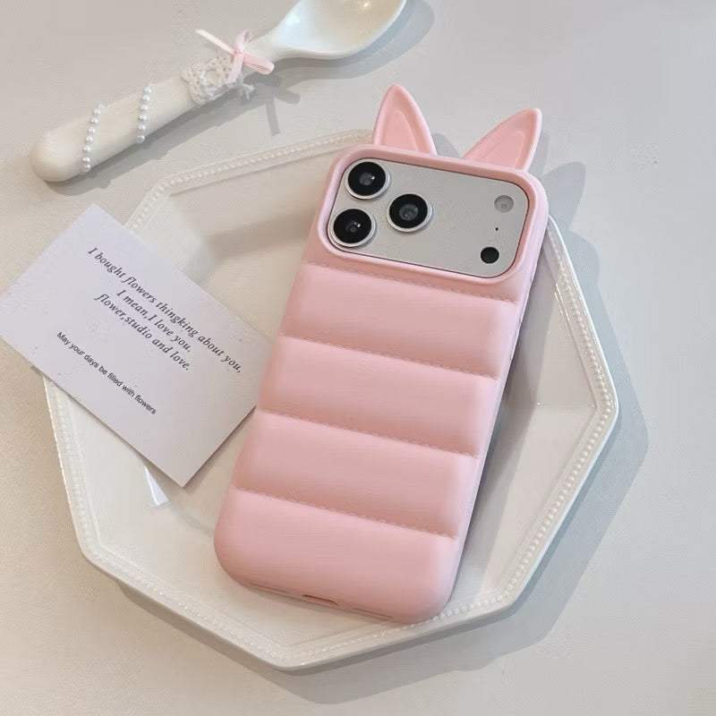 iPhone 15 - Cat Ear Silicone Case
