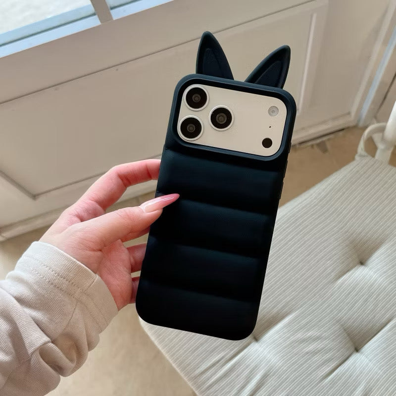 iPhone 15 - Cat Ear Silicone Case