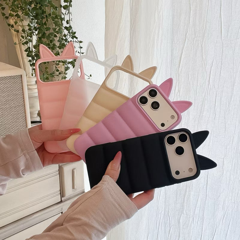 iPhone 15 - Cat Ear Silicone Case