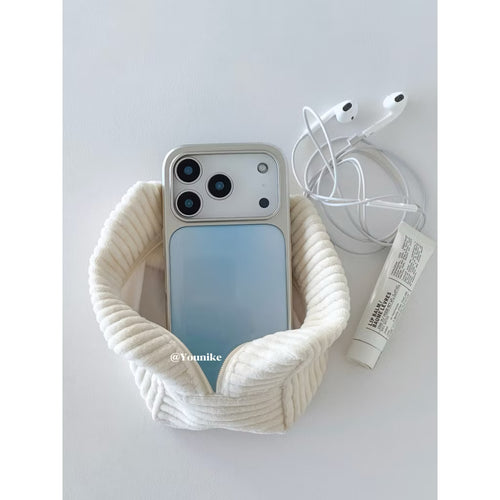 iPhone 13/14 - Blue Gradient Silver Frame Case