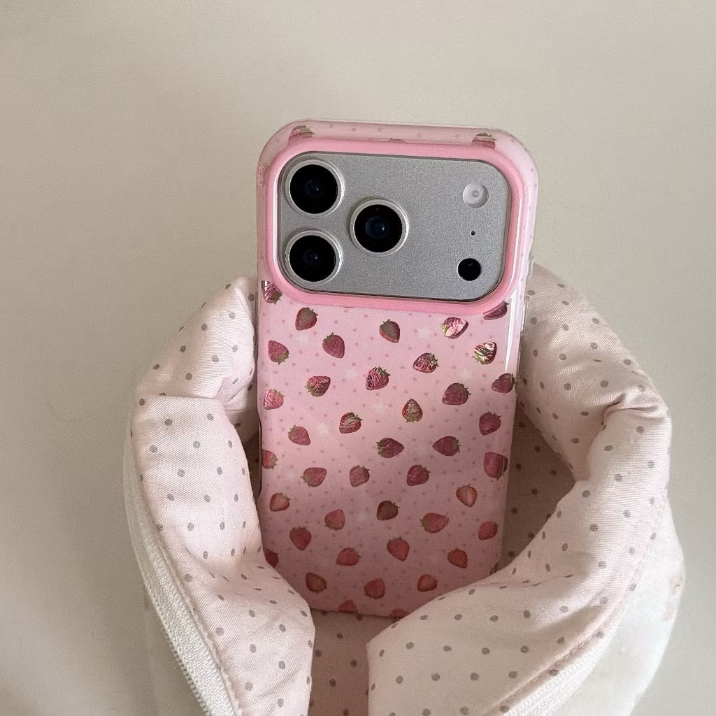 iPhone 17Promax - Strawberry Reflect Case