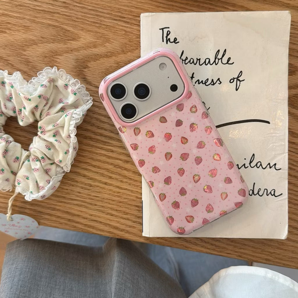 iPhone 17Promax - Strawberry Reflect Case