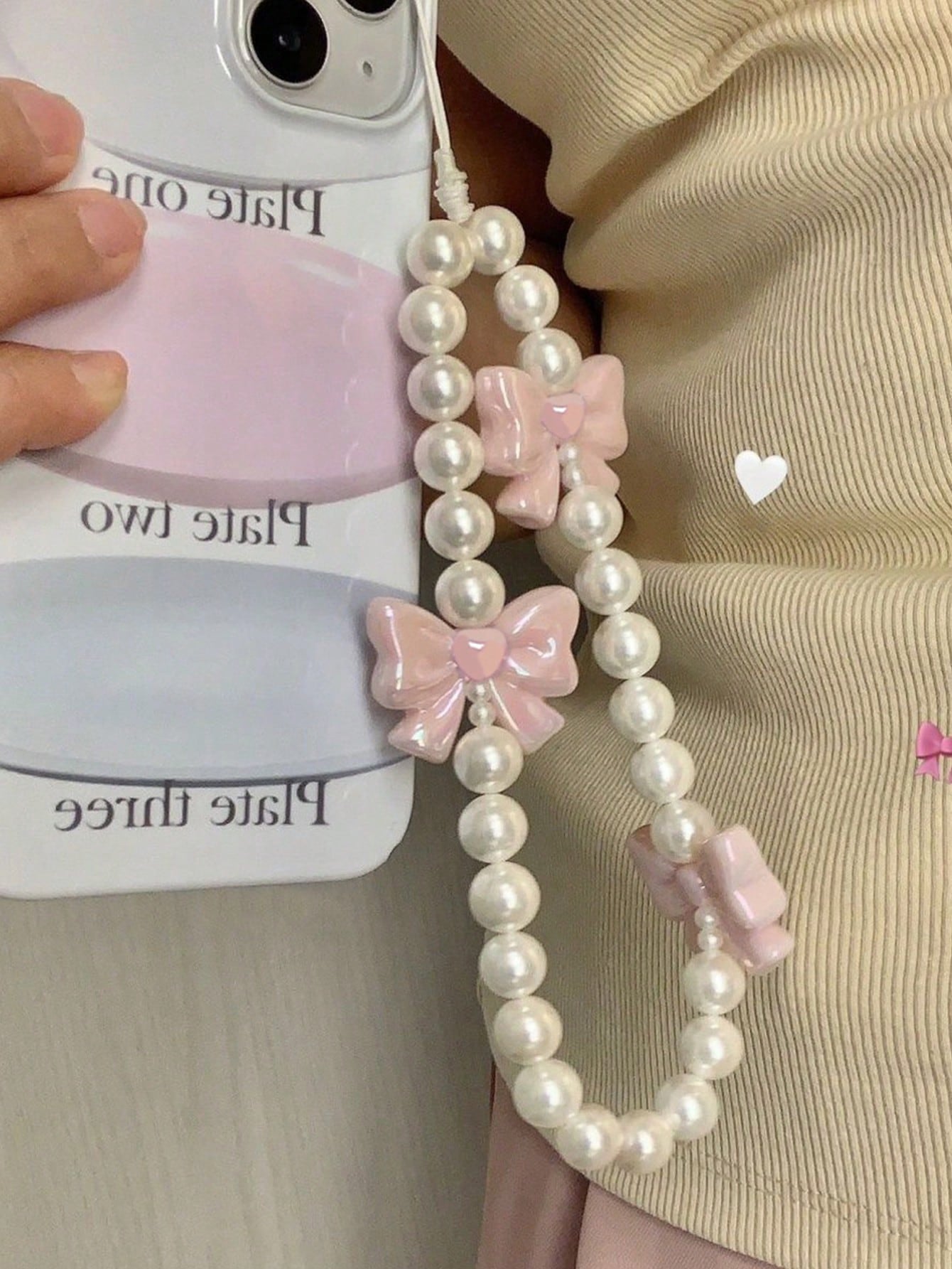 Lanyard S-5, Pearl Charm